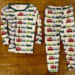 Kickee Pants 3T “trains” pajamas